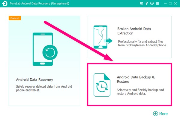 pick the Android Data Backup & Restore feature