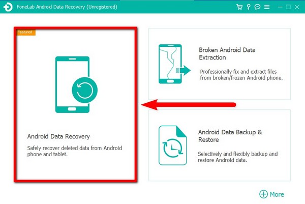 Click the Android Data Recovery