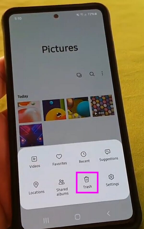 Recover Deleted Videos on Samsung from Trash