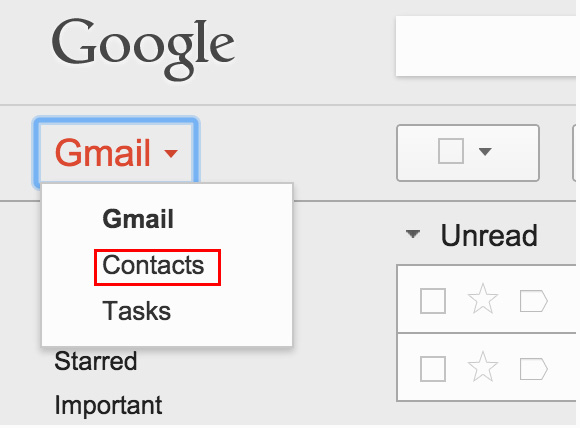 Recover Google Contacts