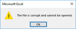 Open or Repair Corrupt Files and Recover