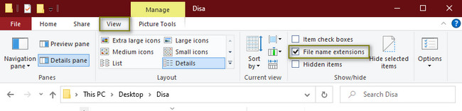 change the file extension of your document