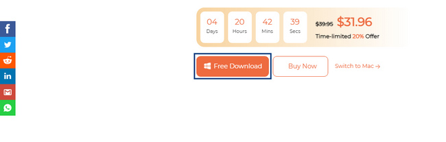 clicking the Free Download button
