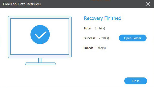 recover files on pc recover finished
