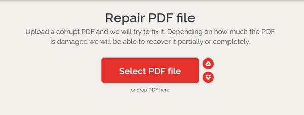 Select PDF file tab