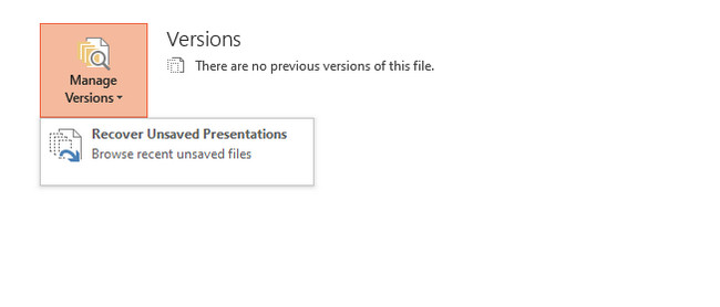 see the Recover Unsaved Presentation button