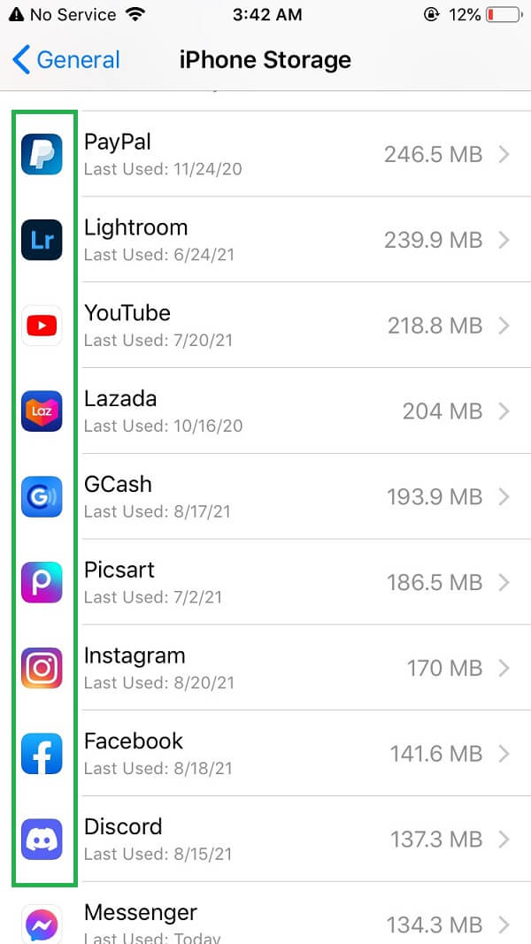 iphone storage applications