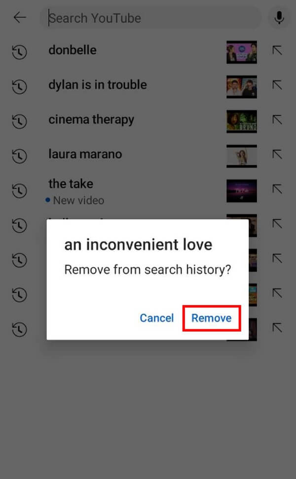 Delete YouTube Search History on iPad/iPhone