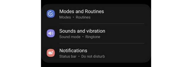 access sounds and vibration on samsung