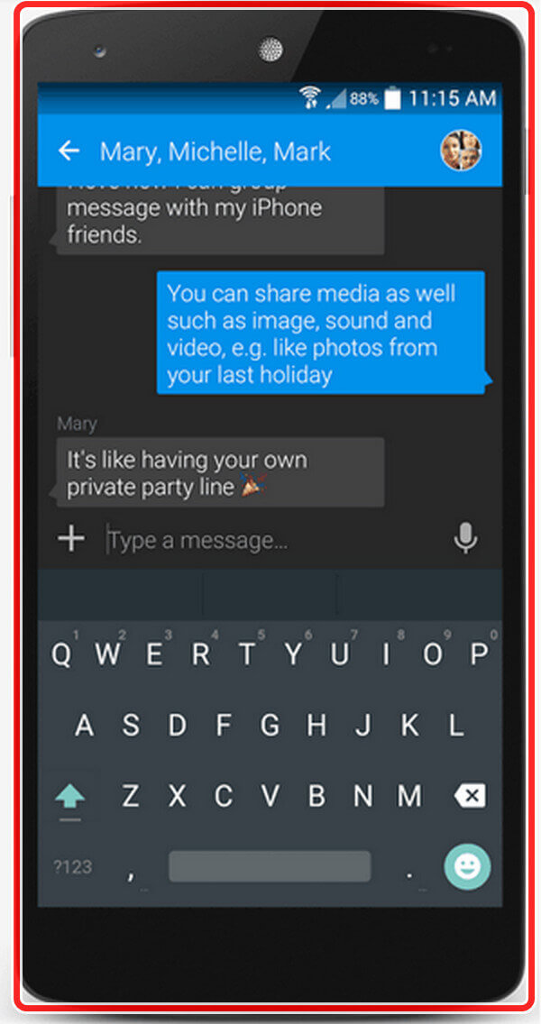 Print SMS from Samsung via Screenshots