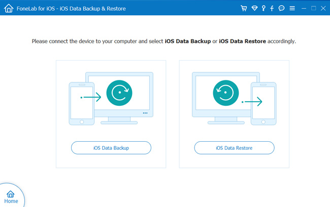 Choose iOS Data Backup