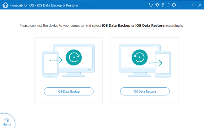 Choose iOS Data Backup & Restore