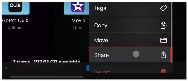tap share button