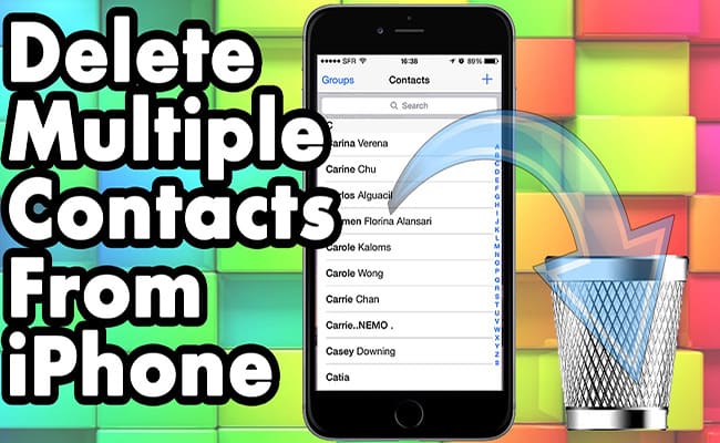 Delete Multiple Contacts iPhone