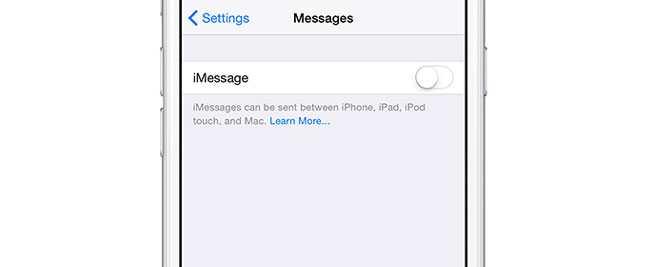 How to Disconnect iPhone from iPad Turning off iMessage