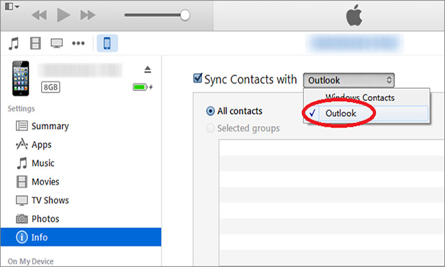 How To Sync Outlook Contacts To IPhone