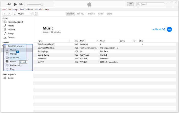 How to Transfer Music from Computer to iPod Touch by Dragging Them 