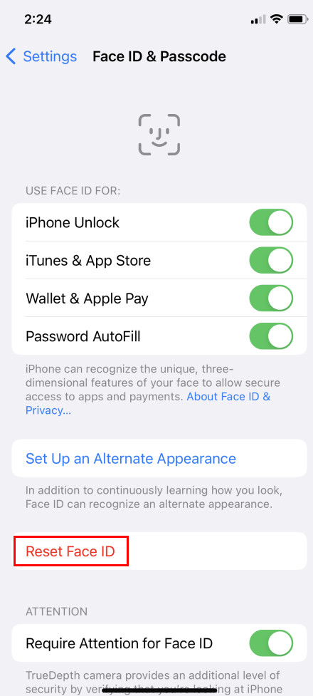 How to Fix Face ID by Resetting the Face ID