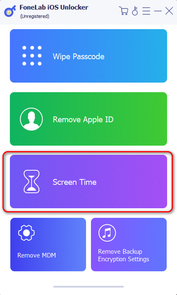 access screen time feature