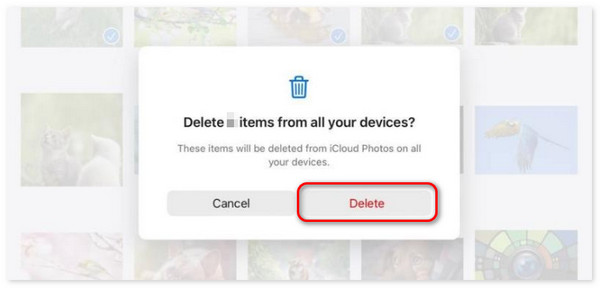 delete photos from icloud