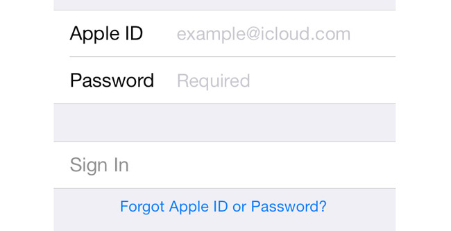 recover password on ios device