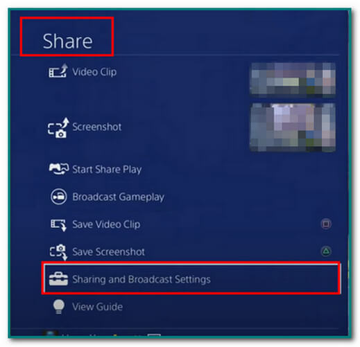 Look for the Share button