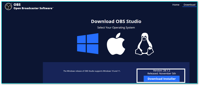choose the Operating System