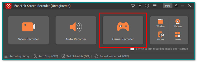 Click the Game Recorder icon