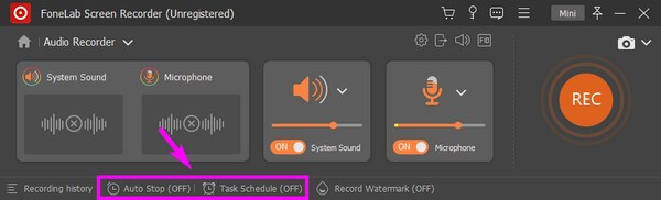 Additional functions for the audio recorder
