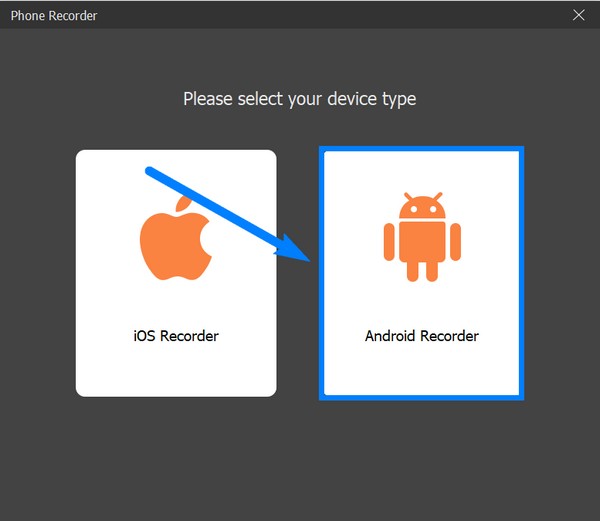 select the Android Recorder