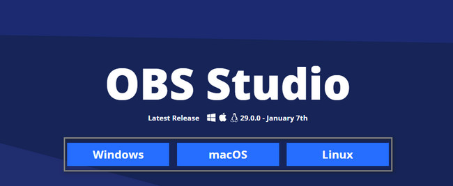 search for the OBS studio on your internet