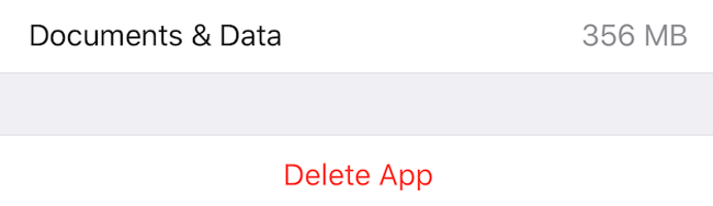 delete iphone apps on settings