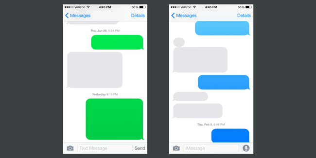 color of iMessage