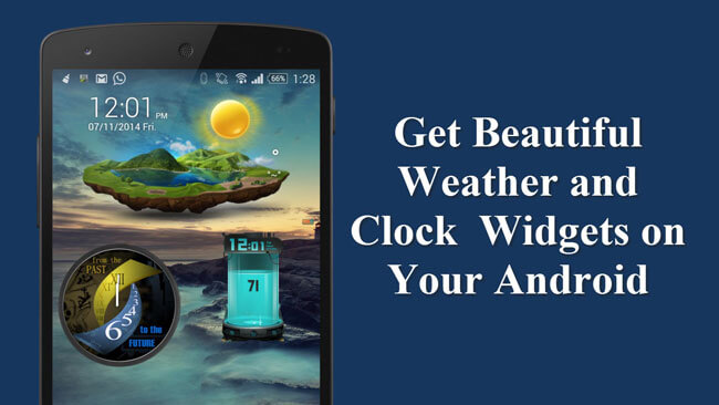Weather and Clock Widget Android