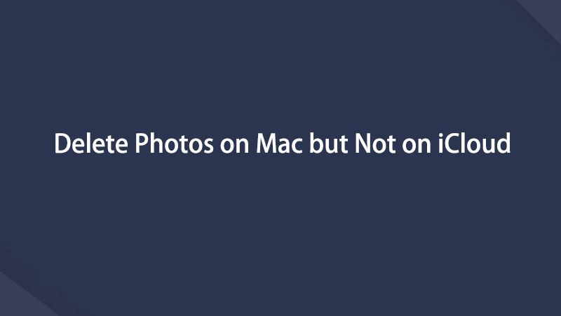delete photos on mac but not icloud