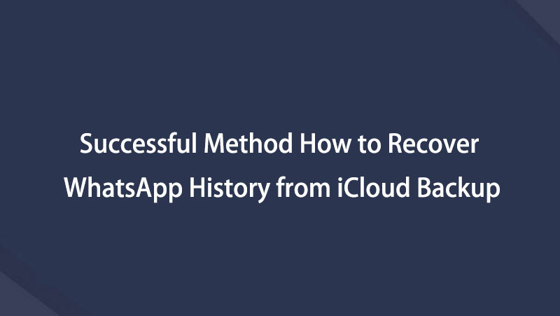 recover iphone whatsapp from icloud