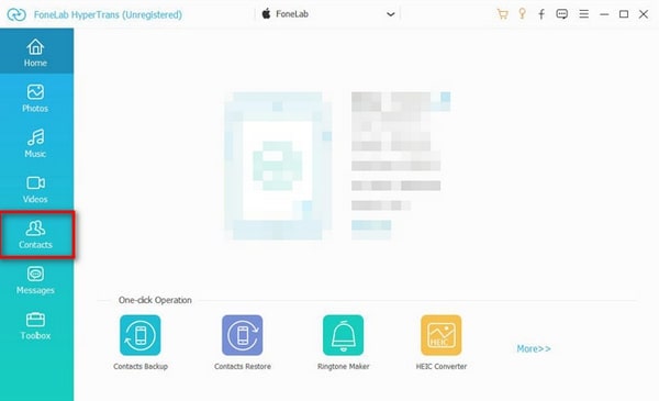 Click Contacts Button