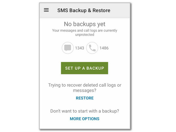Tap Set Up A Backup Button