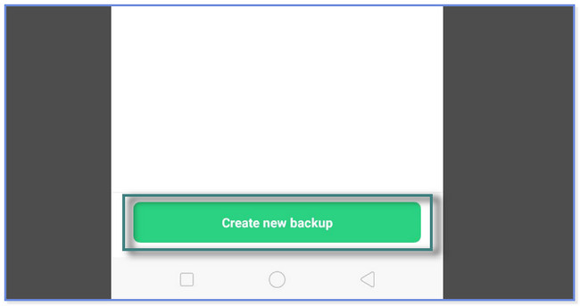 Tap the Create New Backup