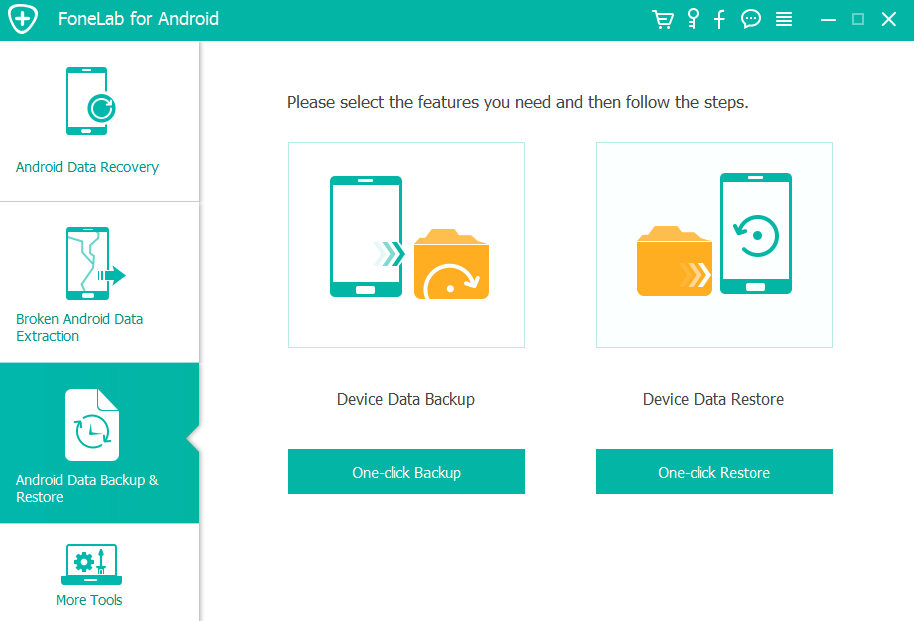 choose android backup restore