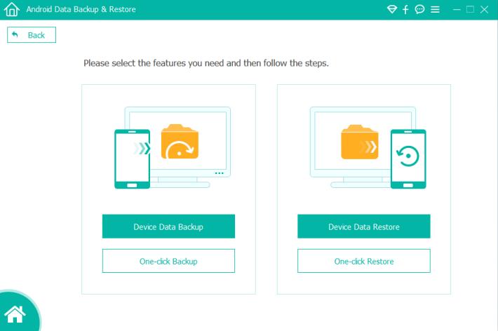 choose backup android feature