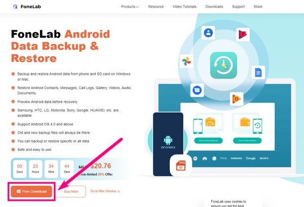 FoneLab Android Veri Yedekleme ve Geri Yükleme resmi web sitesi