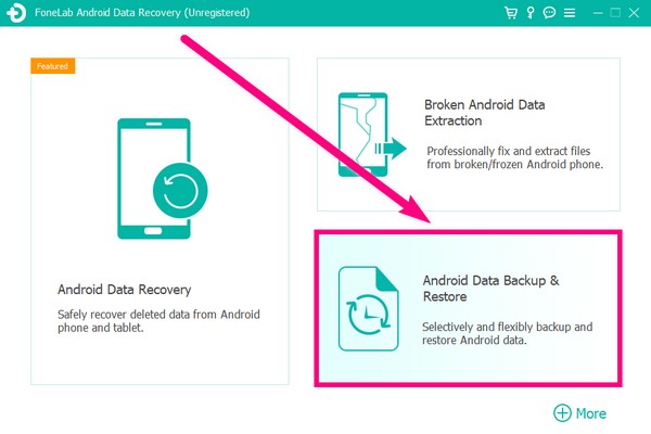 Wählen Sie die Funktion Android-Datensicherung und -wiederherstellung