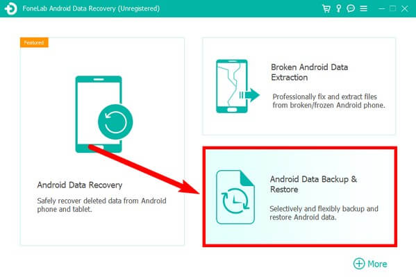 Seleziona Backup e ripristino dei dati Android