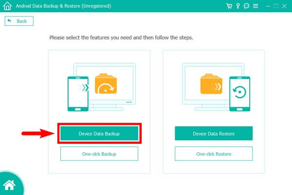 Acesse o backup de dados do dispositivo