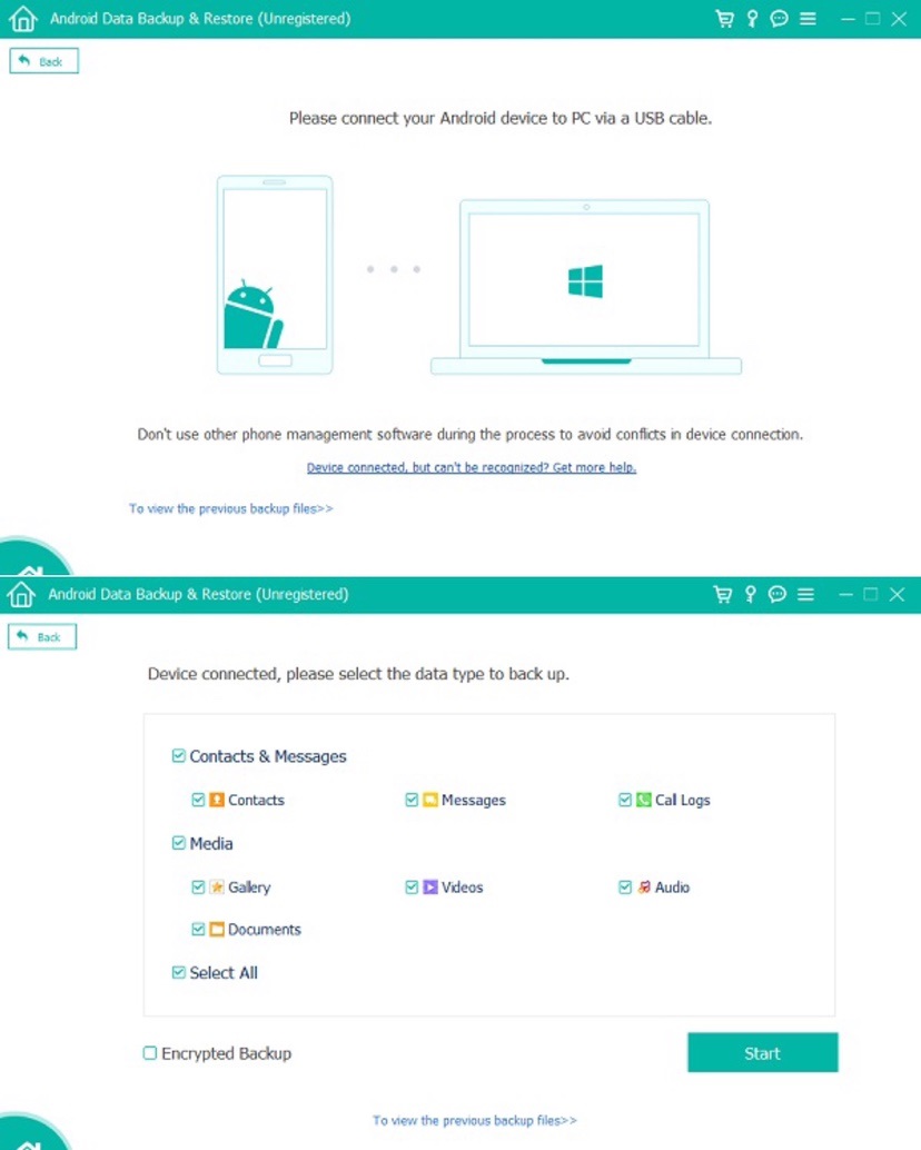 conecte seu dispositivo LG ao computador