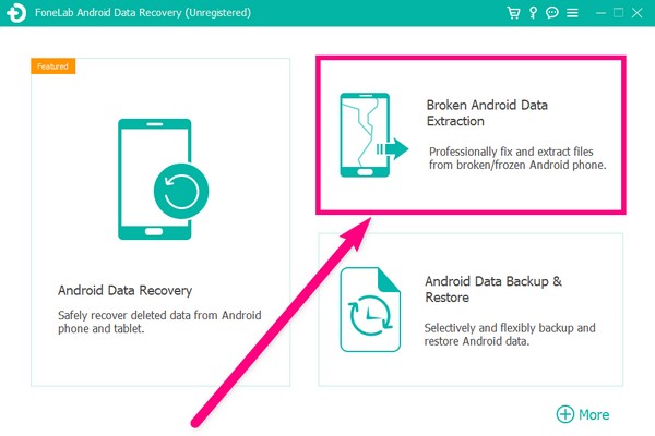 Valitse Broken Android Data Extraction