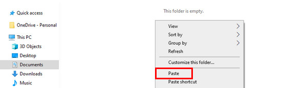 Click Paste Button