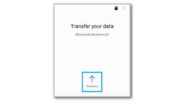 Tap Send Data Button
