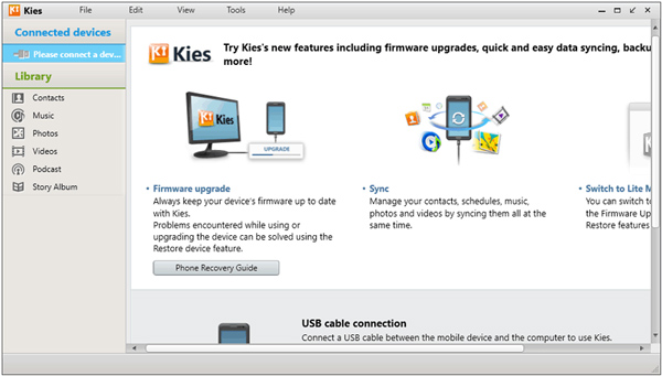 How to Transfer Photos on Samsung with Samsung Kies